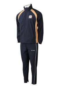 SU303 訂製橡筋袖口校服運動套裝 自訂LOGO校服運動套裝 校服運動套裝製衣廠